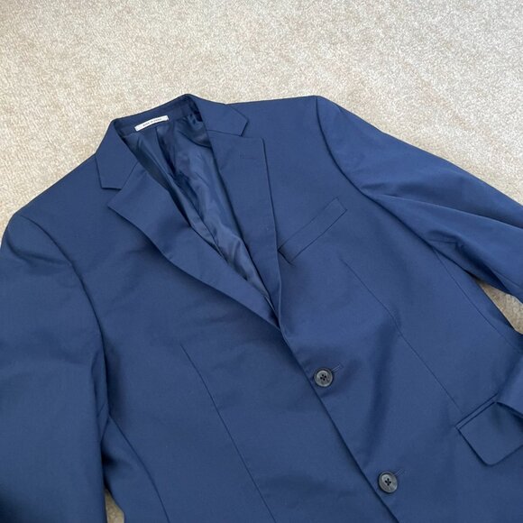 Alfani Slim Fit Blue Suit Jacket 40R - Picture 3 of 10